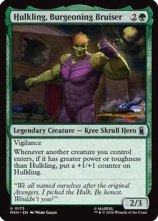 Hulkling, Burgeoning Bruiser |  Foil (173) [Marvel Super Heroes]