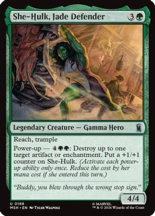 She-Hulk, Jade Defender |  Foil (188) [Marvel Super Heroes]