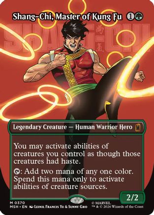 Shang-Chi, Master of Kung Fu (Borderless) (0370) |  Foil (370) [Marvel Super Heroes]