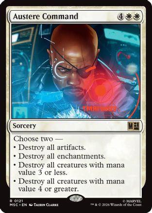 Austere Command |  (121) [Commander: Marvel Super Heroes]