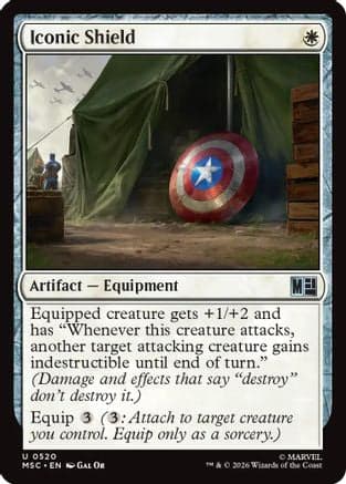 Iconic Shield |  Foil (520) [Commander: Marvel Super Heroes]