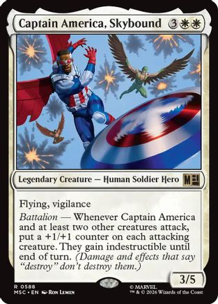 Captain America, Skybound |  (588) [Commander: Marvel Super Heroes]