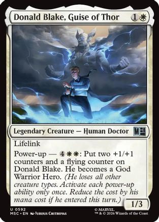 Donald Blake, Guise of Thor |  (592) [Commander: Marvel Super Heroes]