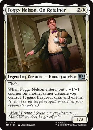 Foggy Nelson, On Retainer |  Foil (594) [Commander: Marvel Super Heroes]