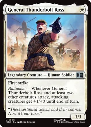 General Thunderbolt Ross |  (595) [Commander: Marvel Super Heroes]