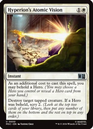 Hyperion's Atomic Vision |  (600) [Commander: Marvel Super Heroes]