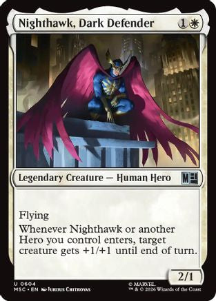 Nighthawk, Dark Defender |  (604) [Commander: Marvel Super Heroes]