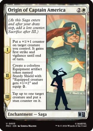 Origin of Captain America |  (605) [Commander: Marvel Super Heroes]