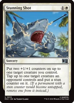 Stunning Shot |  Foil (610) [Commander: Marvel Super Heroes]