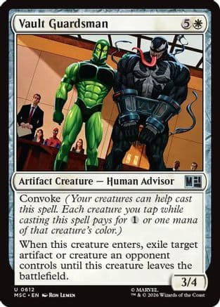 Vault Guardsman |  (612) [Commander: Marvel Super Heroes]