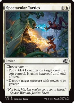 Spectacular Tactics |  Foil (775) [Commander: Marvel Super Heroes]