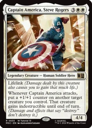 Captain America, Steve Rogers |  (835) [Commander: Marvel Super Heroes]