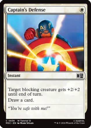 Captain's Defense |  (836) [Commander: Marvel Super Heroes]