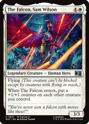 The Falcon, Sam Wilson |  (837) [Commander: Marvel Super Heroes]
