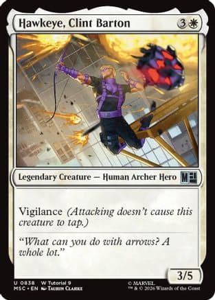 Hawkeye, Clint Barton (0838) |  (838) [Commander: Marvel Super Heroes]