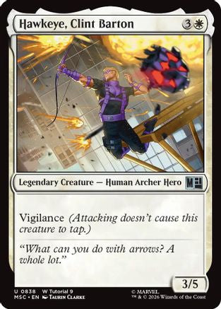 Hawkeye, Clint Barton (0838) |  (838) [Commander: Marvel Super Heroes]