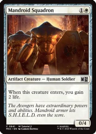 Mandroid Squadron |  (841) [Commander: Marvel Super Heroes]