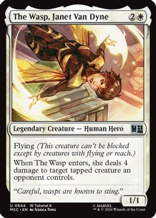 The Wasp, Janet Van Dyne (0844) |  (844) [Commander: Marvel Super Heroes]