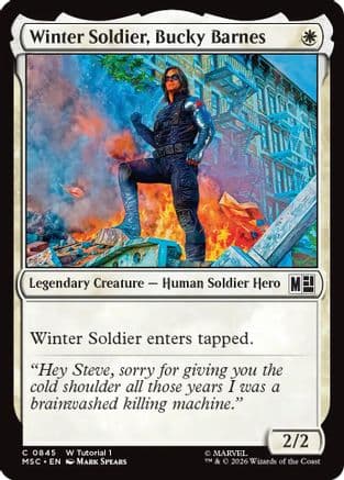 Winter Soldier, Bucky Barnes |  (845) [Commander: Marvel Super Heroes]