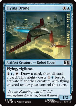Flying Drone |  Foil (621) [Commander: Marvel Super Heroes]