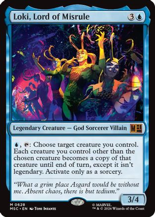 Loki, Lord of Misrule |  Foil (628) [Commander: Marvel Super Heroes]