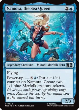 Namora, the Sea Queen |  Foil (632) [Commander: Marvel Super Heroes]