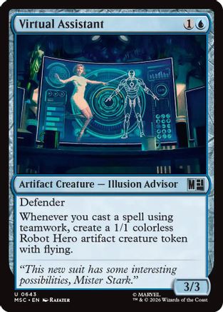 Virtual Assistant |  Foil (643) [Commander: Marvel Super Heroes]
