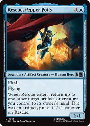 Rescue, Pepper Potts |  (755) [Commander: Marvel Super Heroes]