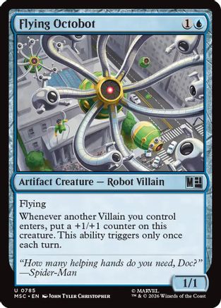 Flying Octobot |  Foil (785) [Commander: Marvel Super Heroes]