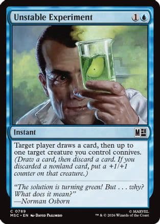Unstable Experiment |  Foil (789) [Commander: Marvel Super Heroes]
