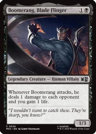 Boomerang, Blade Flinger |  Foil (534) [Commander: Marvel Super Heroes]