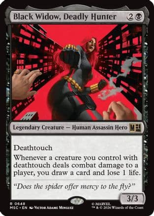Black Widow, Deadly Hunter |  (648) [Commander: Marvel Super Heroes]