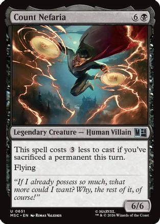 Count Nefaria |  (651) [Commander: Marvel Super Heroes]