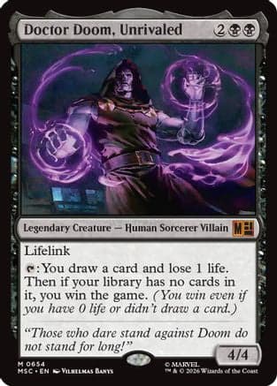 Doctor Doom, Unrivaled |  Foil (654) [Commander: Marvel Super Heroes]
