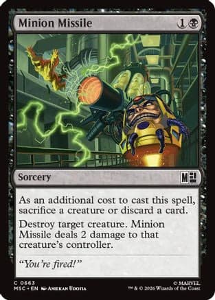Minion Missile |  Foil (663) [Commander: Marvel Super Heroes]