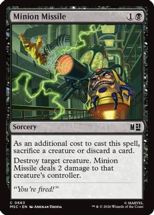 Minion Missile |  Foil (663) [Commander: Marvel Super Heroes]