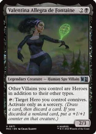 Valentina Allegra de Fontaine |  (671) [Commander: Marvel Super Heroes]