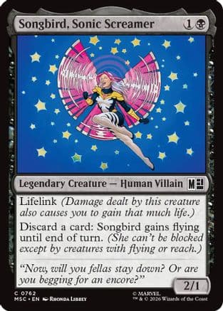 Songbird, Sonic Screamer |  (762) [Commander: Marvel Super Heroes]