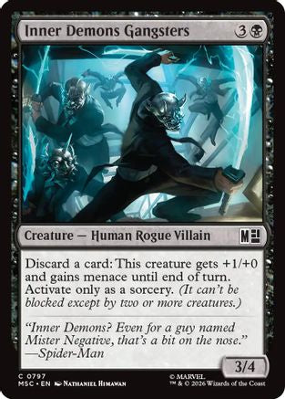 Inner Demons Gangsters |  Foil (797) [Commander: Marvel Super Heroes]