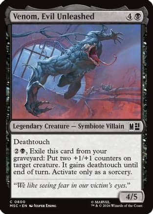Venom, Evil Unleashed |  (800) [Commander: Marvel Super Heroes]