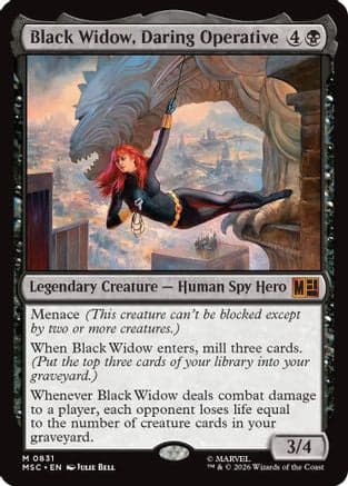 Black Widow, Daring Operative |  (831) [Commander: Marvel Super Heroes]