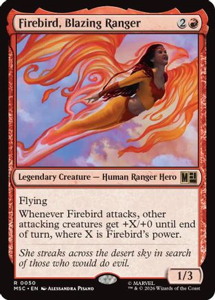 Firebird, Blazing Ranger |  Foil (050) [Commander: Marvel Super Heroes]