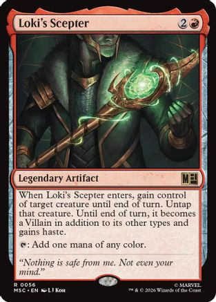 Loki's Scepter |  Foil (056) [Commander: Marvel Super Heroes]