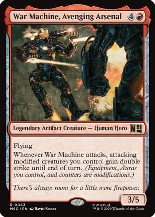 War Machine, Avenging Arsenal |  Foil (063) [Commander: Marvel Super Heroes]