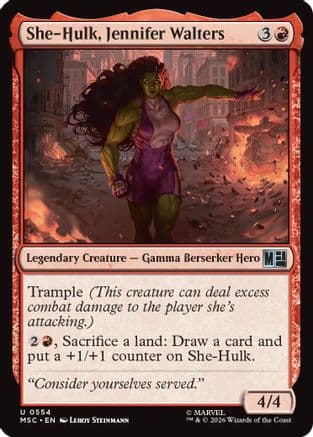 She-Hulk, Jennifer Walters |  Foil (554) [Commander: Marvel Super Heroes]