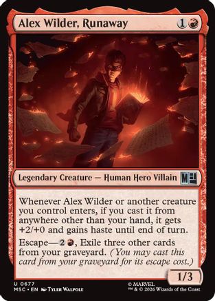 Alex Wilder, Runaway |  Foil (677) [Commander: Marvel Super Heroes]