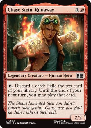Chase Stein, Runaway |  Foil (682) [Commander: Marvel Super Heroes]