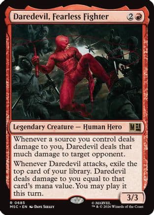 Daredevil, Fearless Fighter |  Foil (685) [Commander: Marvel Super Heroes]