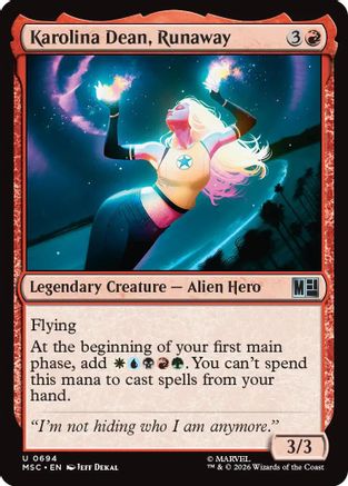 Karolina Dean, Runaway |  (694) [Commander: Marvel Super Heroes]