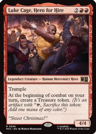 Luke Cage, Hero for Hire |  Foil (696) [Commander: Marvel Super Heroes]